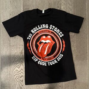 The Rolling Stones Zip Code Tour 2015 Short Sleeve Top Size M
